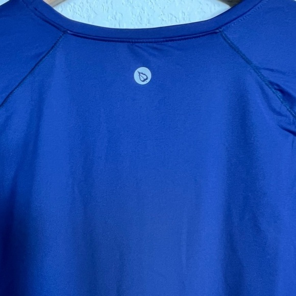 BALEAF BLUE WOMEN SHORT SLEEVE XL WORKOUT ACTIVEWEAR SHIRT BRAND NEW - Picture 3 of 6